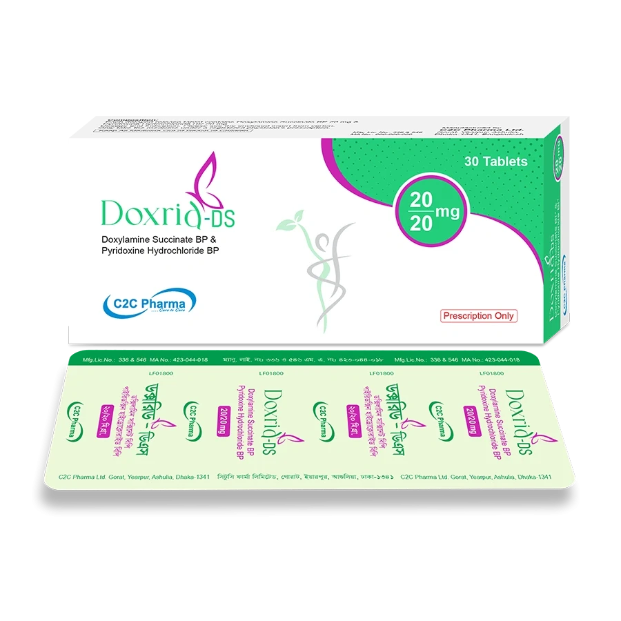 Pack Image: Doxrid DS 20 mg Tablet (3 x 10)
