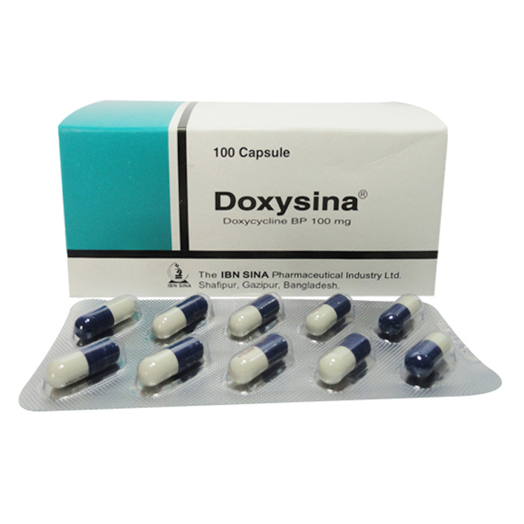 Pack Image: Doxysina 100 mg Capsule (10 x 10)