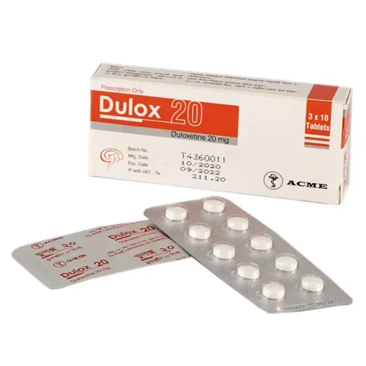 Pack Image: Dulox 20 mg Tablet (3 x 10)