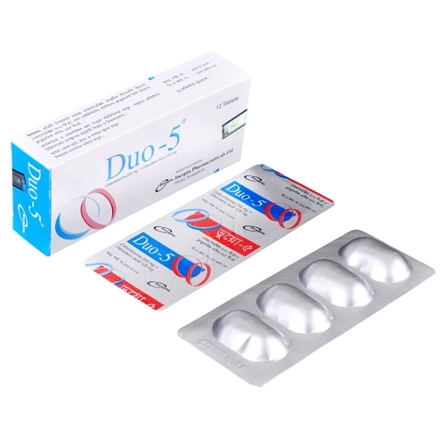 Pack Image: Duo-5 200 mg Tablet (3 x 4)