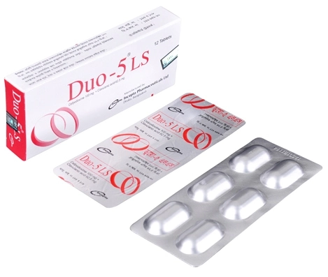 Pack Image: Duo-5 LS 100 mg Tablet (2 x 6)