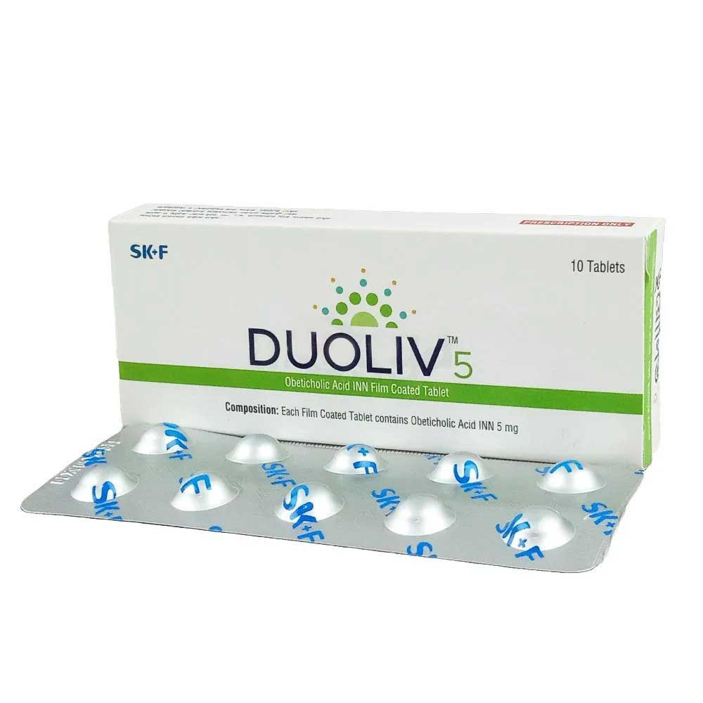 Pack Image: Duoliv 5 mg Tablet (1 x 10)