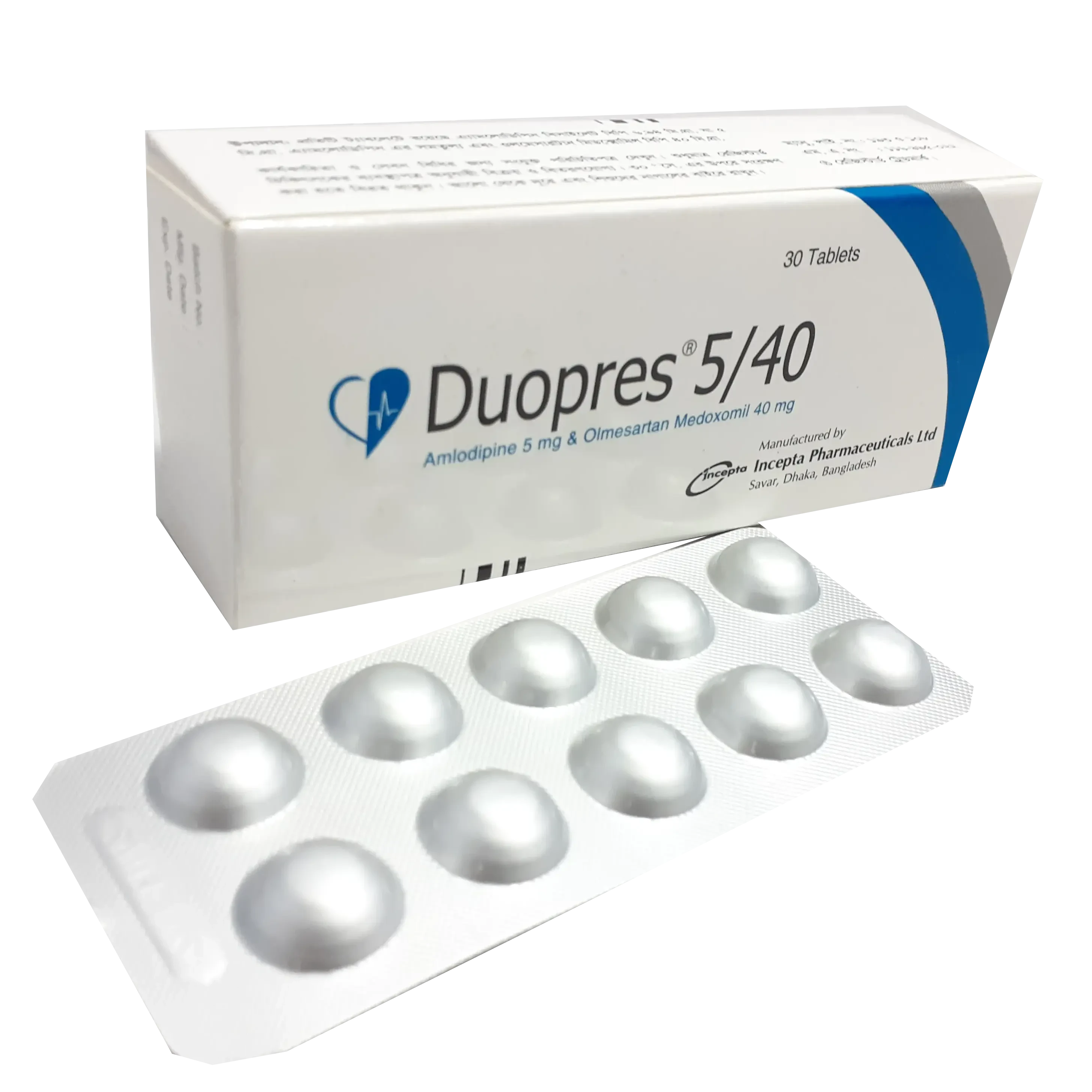 Pack Image: Duopres 5 mg Tablet (3 x 10)