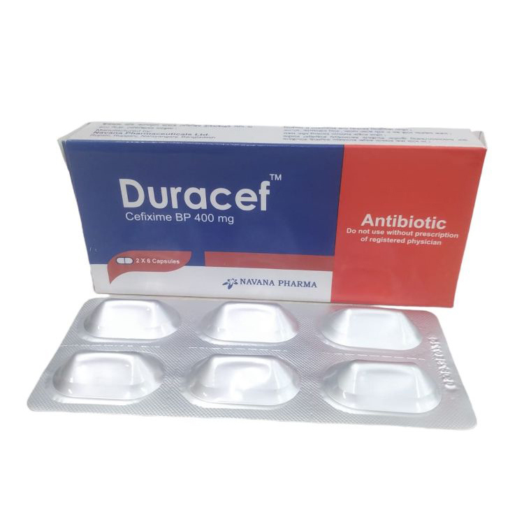 Pack Image: Duracef 400 mg Capsule (2 x 6)