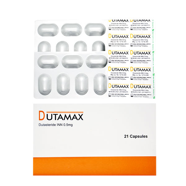 Pack Image: Dutamax 0.5 mg Capsule (3 x 7)