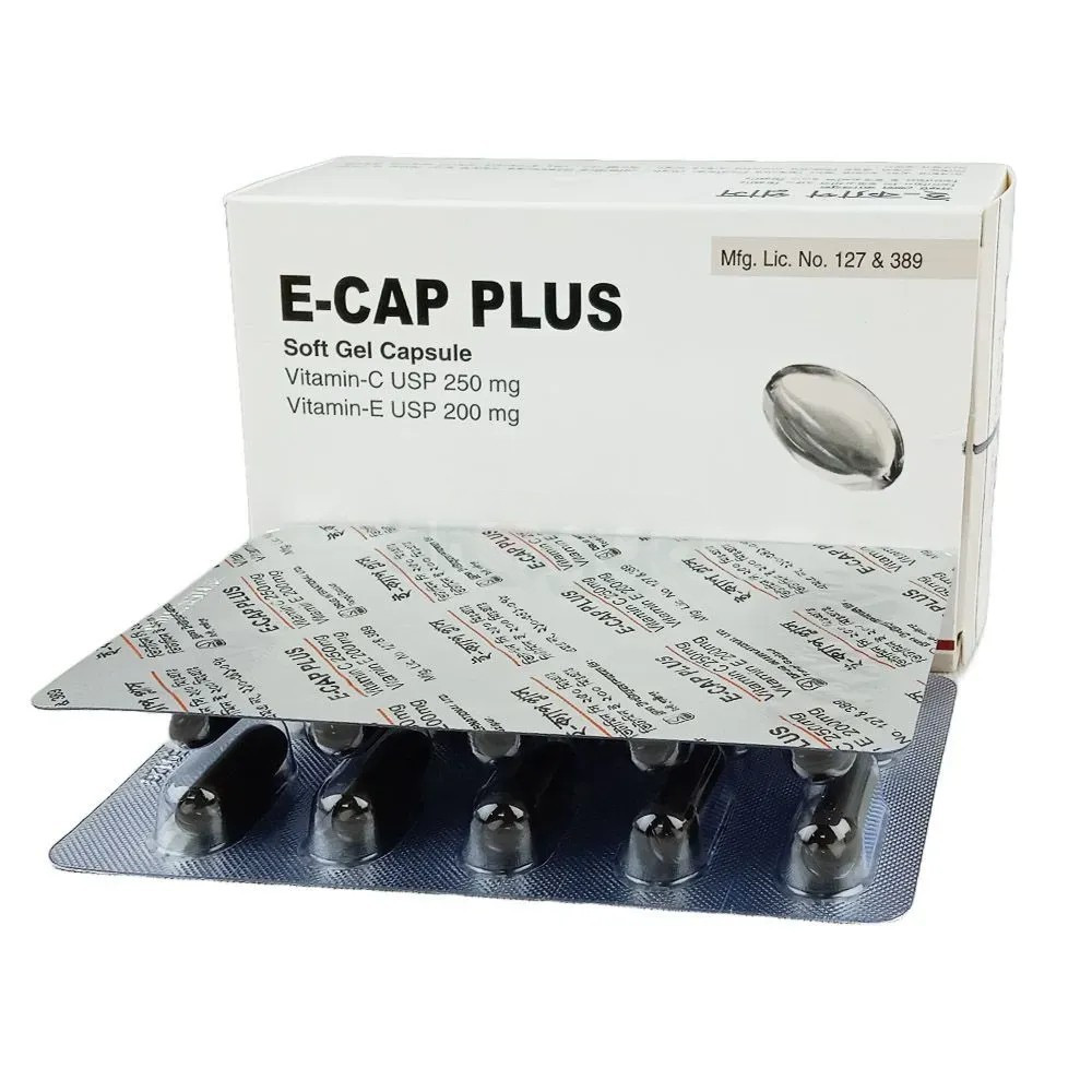 Pack Image: E-Cap Plus 250 mg Capsule (3 x 10)
