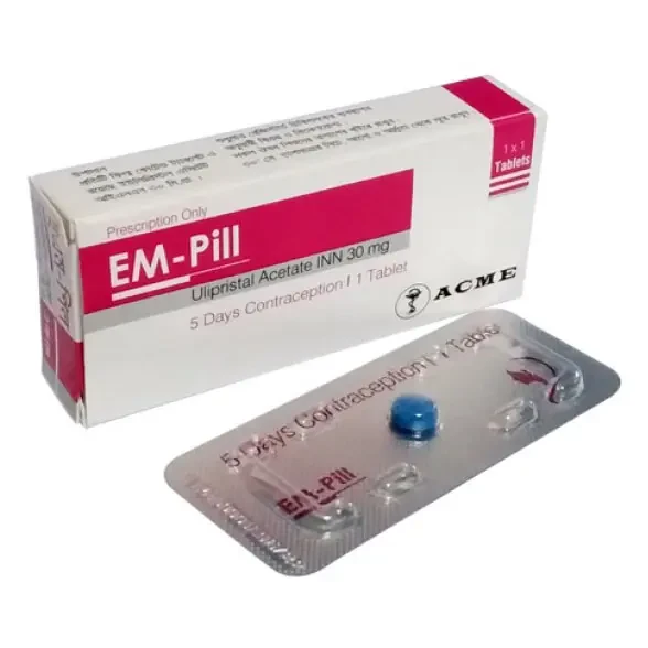 Pack Image: EM-Pill 30 mg Tablet (1 tablet pack)