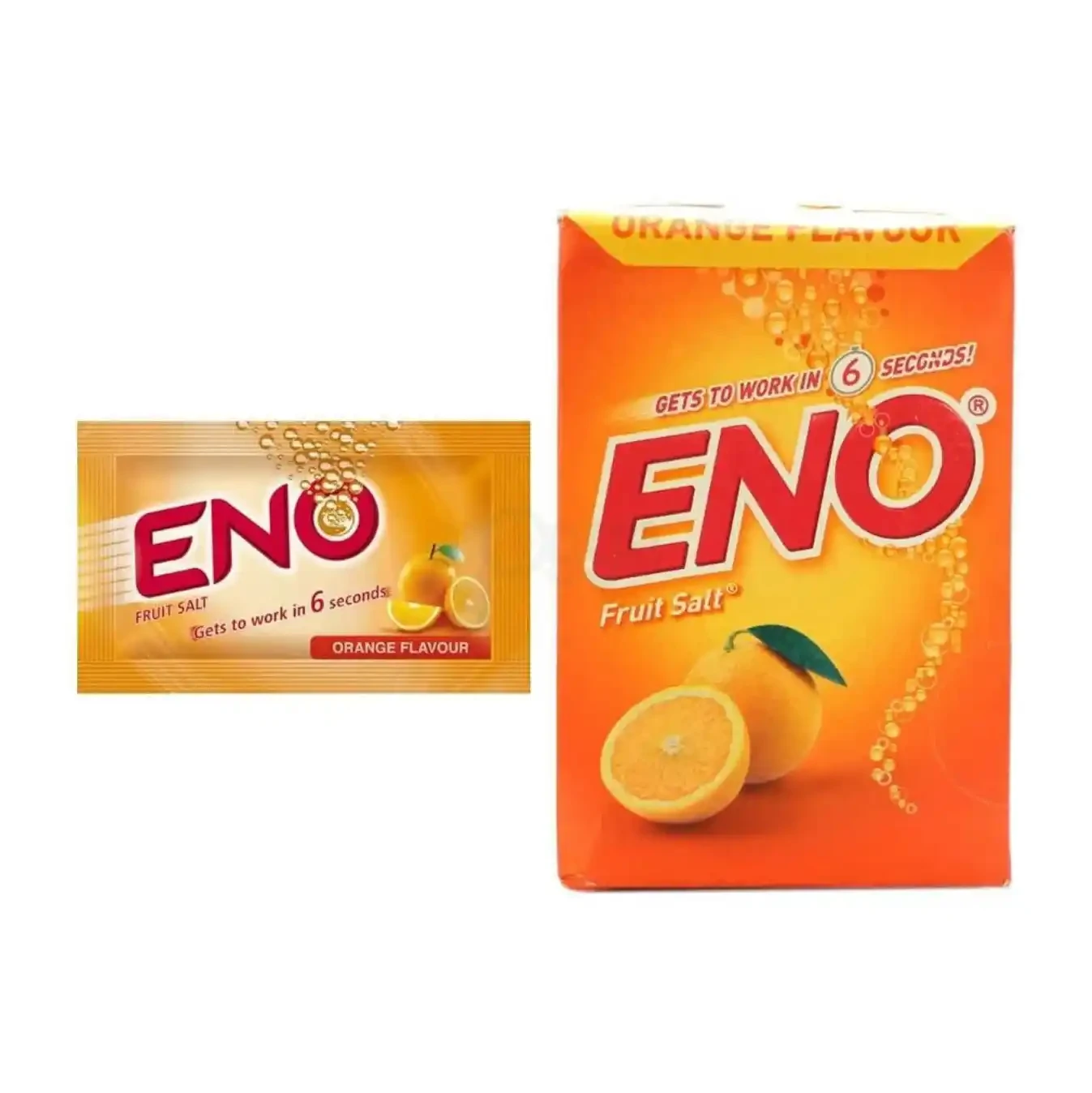 Pack Image: ENO (Orange Flavor) (2.32 gm Powder for Solution (5 gm sachet)