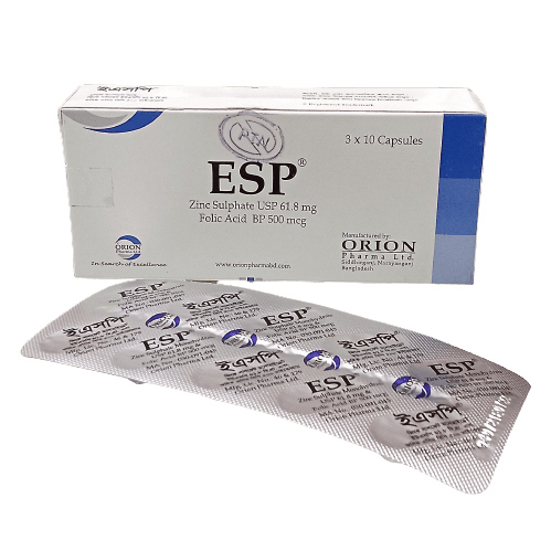 Pack Image: ESP 500 mg Capsule (3 x 10)