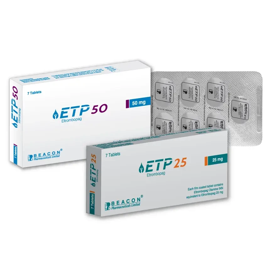 Pack Image: ETP 25 mg Tablet (1 x 7)
