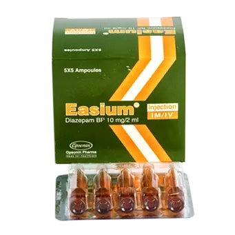Pack Image: Easium 10 mg Injection (2 ml ampoule)