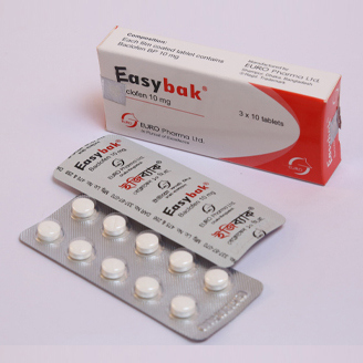 Pack Image: Easybak 10 mg Tablet (3 x 10)