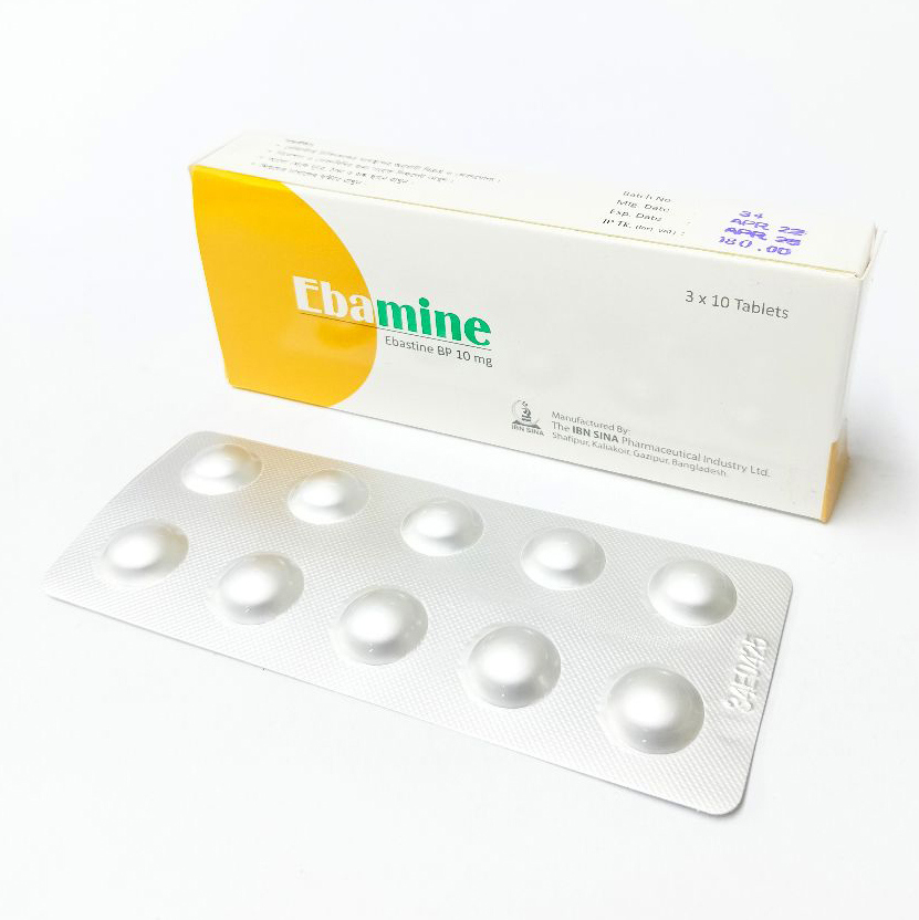 Pack Image: Ebamine 10 mg Tablet (3 x 10)