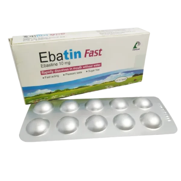 Pack Image: Ebatin Fast 10 mg Tablet (3 x 10)