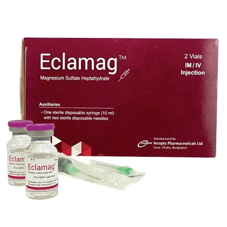 Pack Image: Eclamag 2.5 gm Injection (10 ml vial)