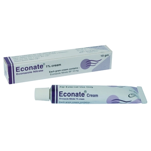 Pack Image: Econate 1% Cream (10 gm tube)