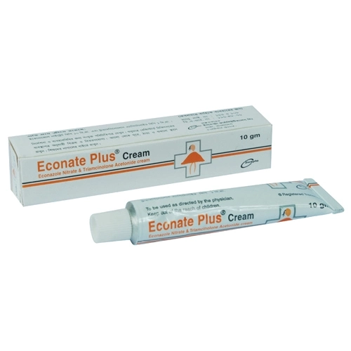 Pack Image: Econate Plus 1% 0.1% Cream (10 gm tube)