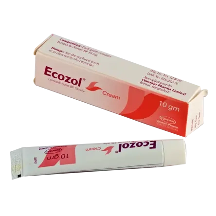 Pack Image: Ecozol 1% Cream (10 gm tube)