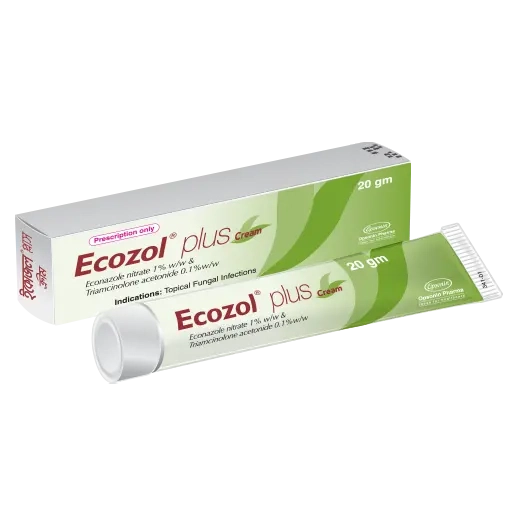 Pack Image: Ecozol Plus 1% 0.1% Cream (10 gm tube)
