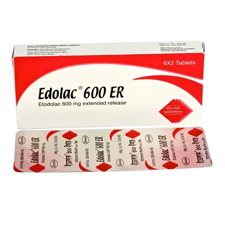 Pack Image: Edolac ER 600 mg Tablet (2 x 6)