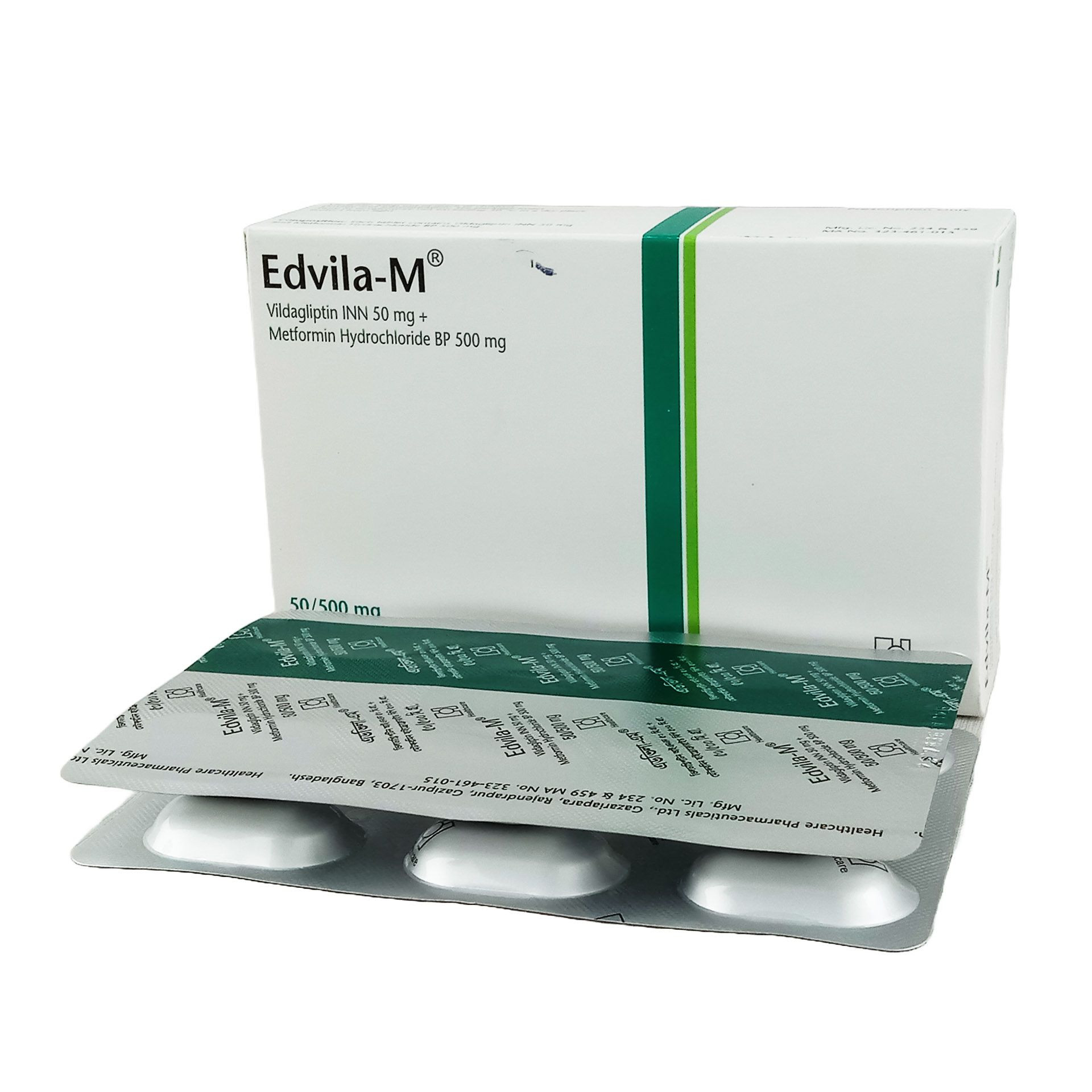 Pack Image: Edvila-M 50 mg Tablet (3 x 7)