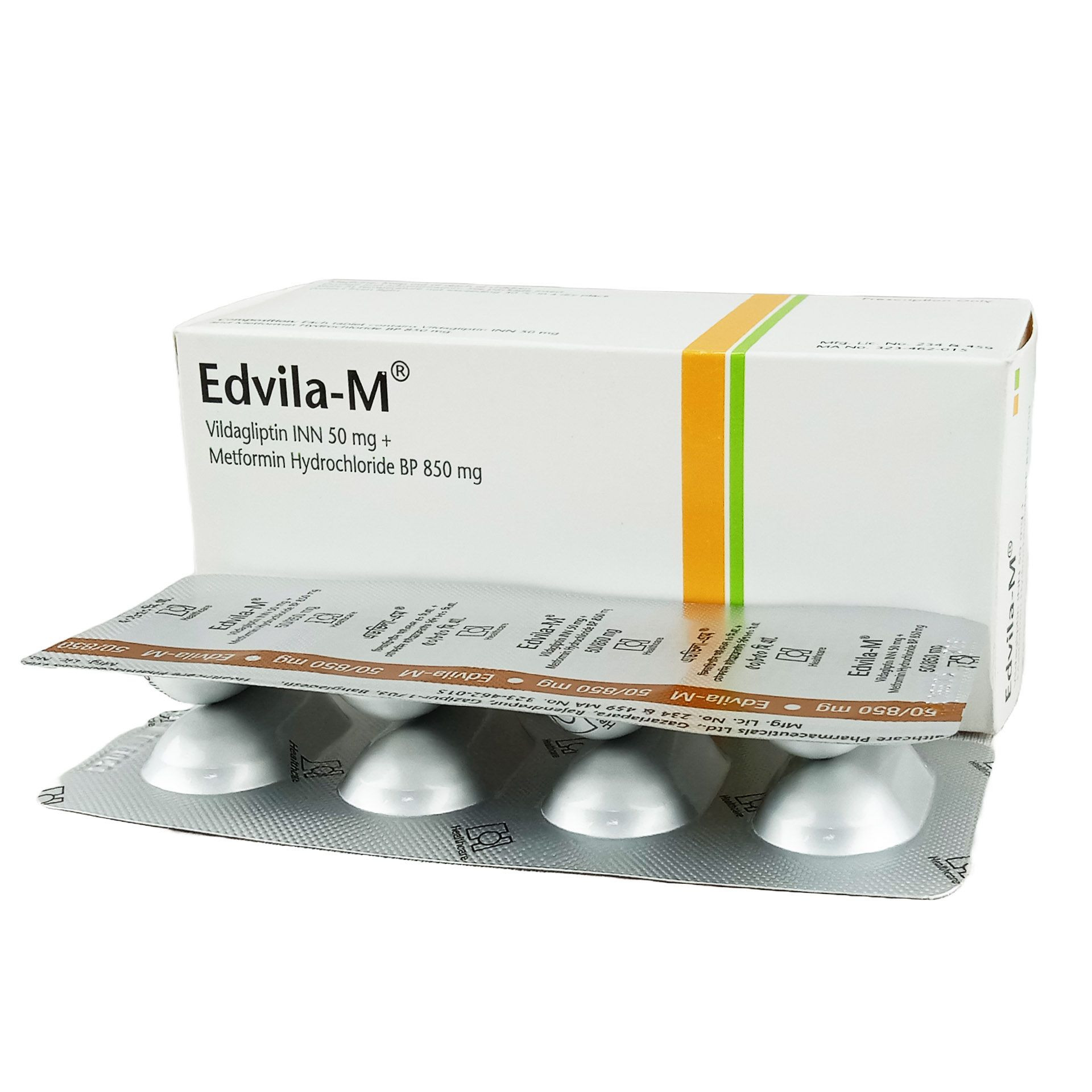 Pack Image: Edvila-M 50 mg Tablet (5 x 4)