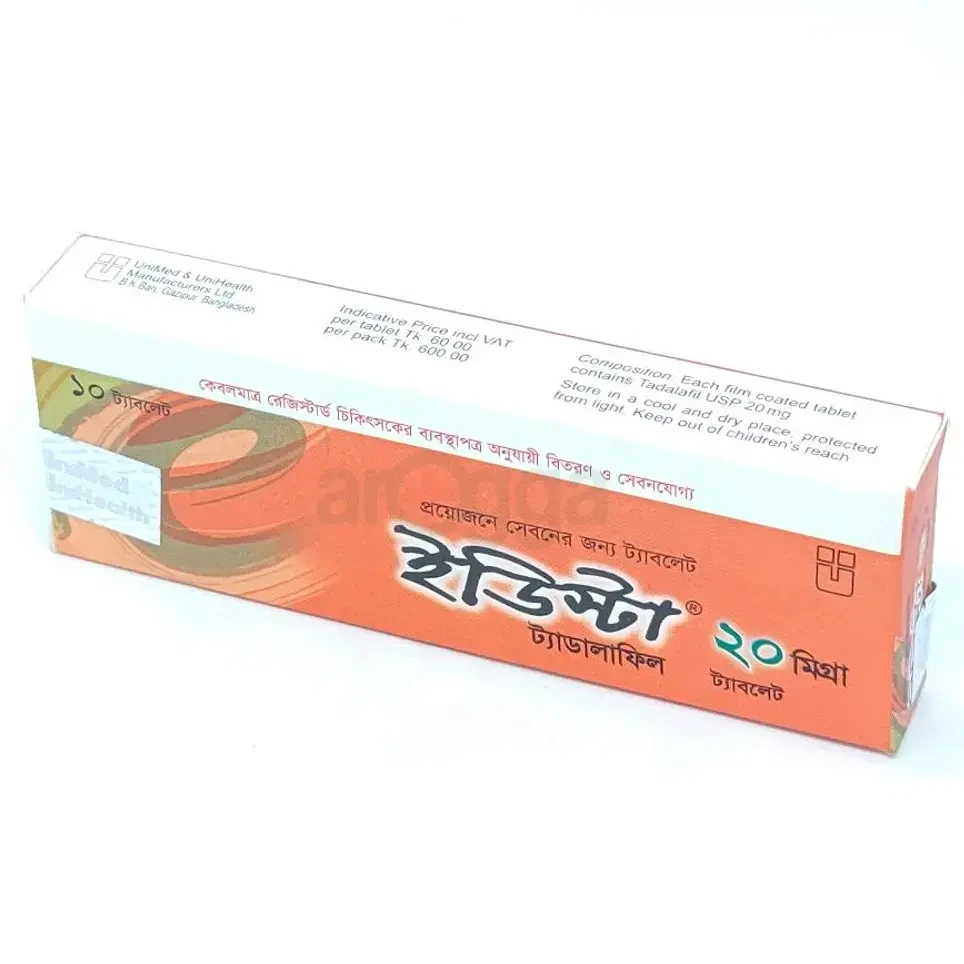 Pack Image: Edysta 20 mg Tablet (1 x 10)
