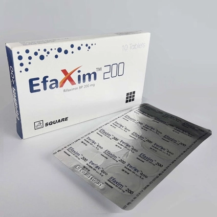 Pack Image: Efaxim 200 mg Tablet (1 x 10)