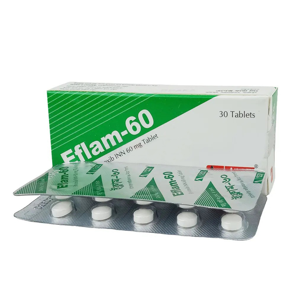 Pack Image: Eflam 60 mg Tablet (3 x 10)
