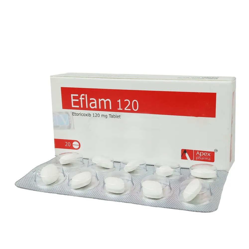 Pack Image: Eflam 120 mg Tablet (2 x 10)