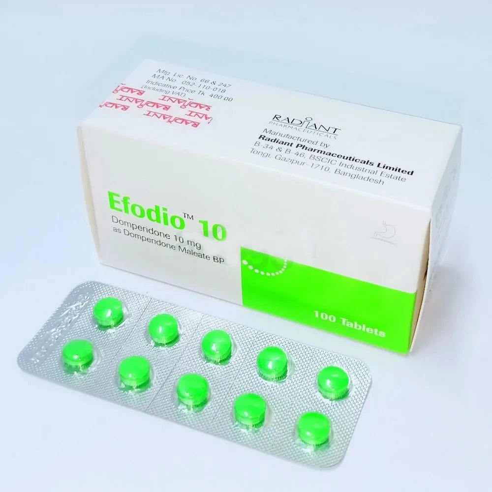Pack Image: Efodio 10 mg Tablet (10 x 10)