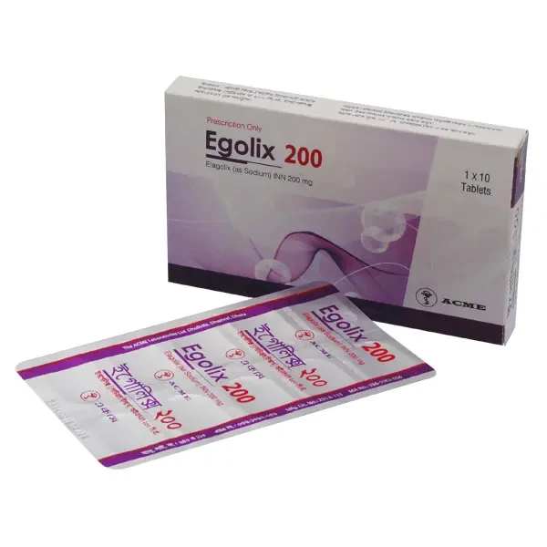 Pack Image: Egolix 200 mg Tablet (1 x 10)