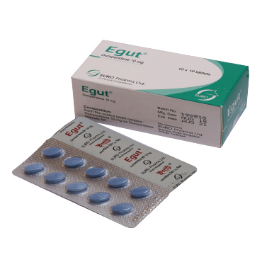 Pack Image: Egut 10 mg Tablet (10 x 10)