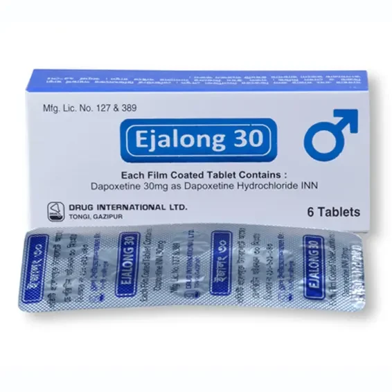 Pack Image: Ejalong 30 mg Tablet (1 x 6)