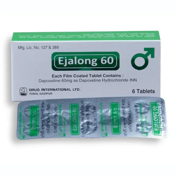 Pack Image: Ejalong 60 mg Tablet (1 x 6)
