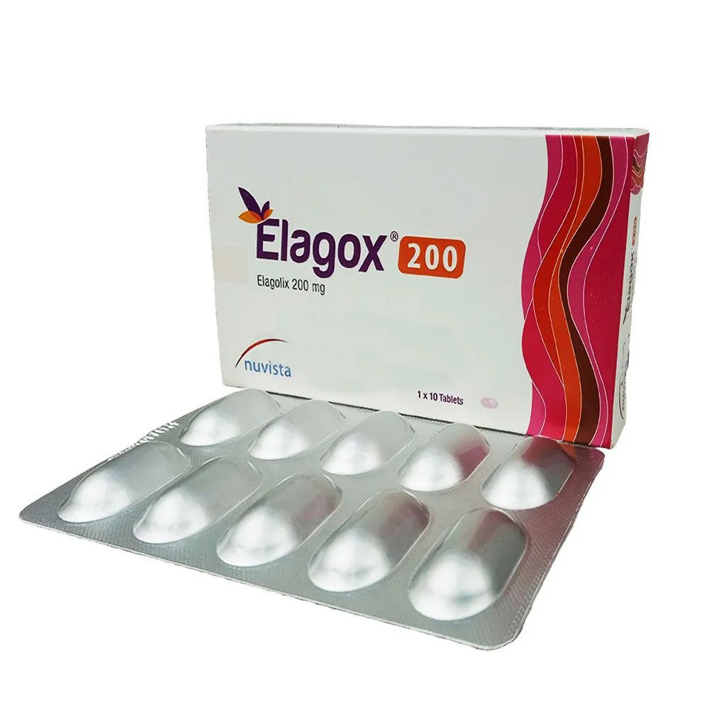 Pack Image: Elagox 200 mg Tablet (1 x 10)