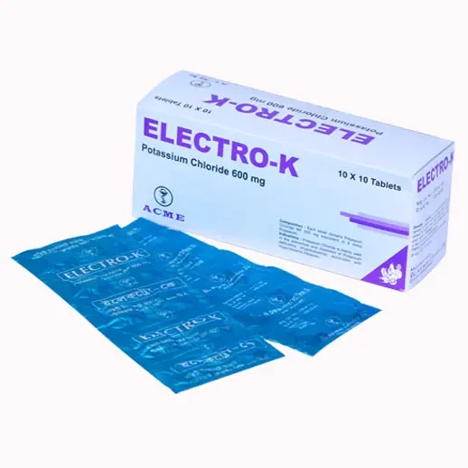 Pack Image: Electro-K 600 mg Tablet (10 x 10)