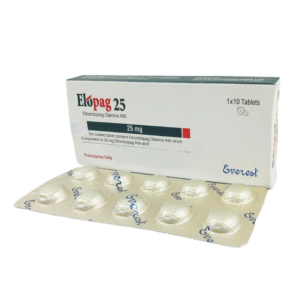 Pack Image: Elopag 25 mg Tablet (1 x 14)