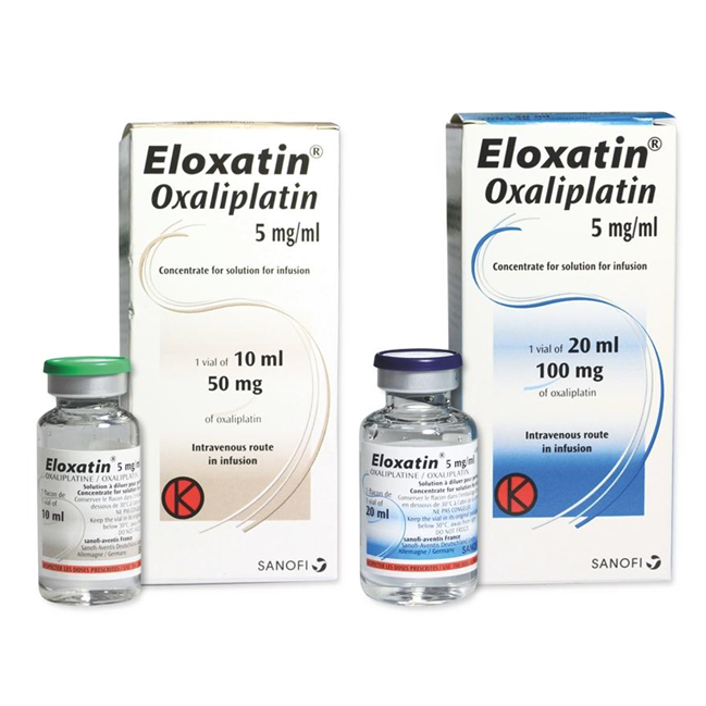 Pack Image: Eloxatin 5 mg Injection (50 mg vial)