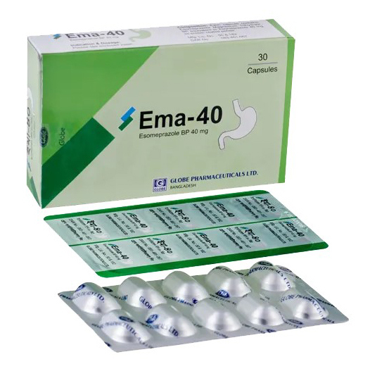 Pack Image: Ema 40 mg Capsule (5 x 10)