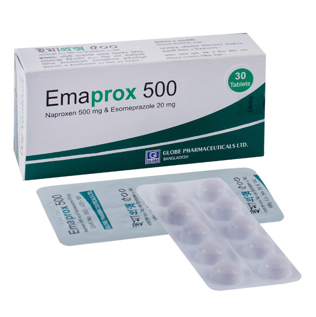 Pack Image: Emaprox 500 mg Tablet (3 x 10)