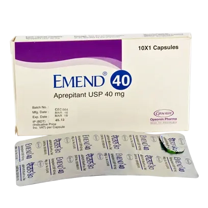 Pack Image: Emend 40 mg Capsule (1 x 10)
