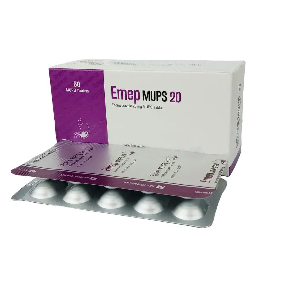 Pack Image: Emep MUPS 20 mg Tablet (6 x 10)