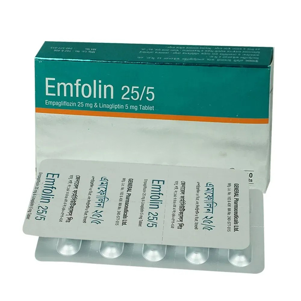 Pack Image: Emfolin 25 mg Tablet (3 x 10)
