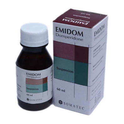 Pack Image: Emidom 5 mg Suspension (60 ml bottle)