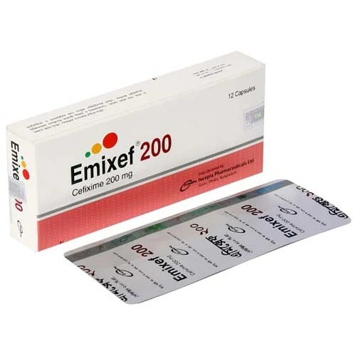 Pack Image: Emixef 200 mg Capsule (2 x 6)