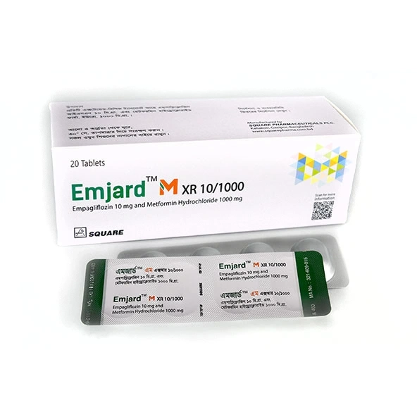 Pack Image: Emjard M XR 10 mg Tablet (5 x 4)