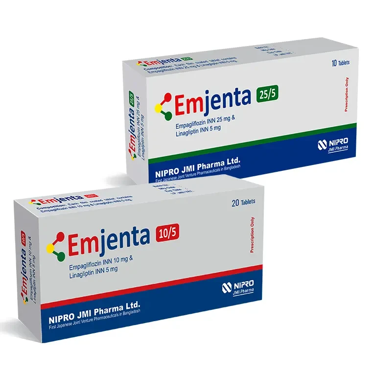 Pack Image: Emjenta 25 mg Tablet (1 x 10)