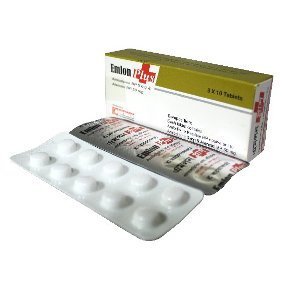 Pack Image: Emlon Plus 5 mg Tablet (3 x 10)