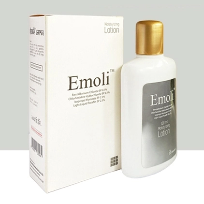Pack Image: Emoli 2.5% 0.1% Lotion (100 ml bottle)